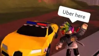 ROBLOX UBER IN BUGATTI TROLL! | JailBreak