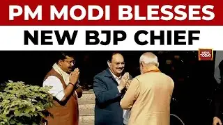 PM Modi Arrives At Party Headquarters To Bless New BJP President Nitin Nabin | India Today News
