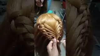 Open hairstyle | navratri special unique hair style| long hair| easy | wedding hair style| 2023