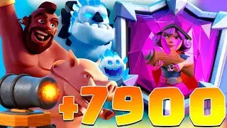 HOG 2.6 PUSH END SEASON +7900 TROPHIES - CLASH ROYALE