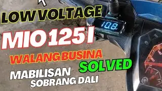 LOW VOLTAGE MIO 125 I CHECK ENGINE CODE 46 WALANG BUSINA