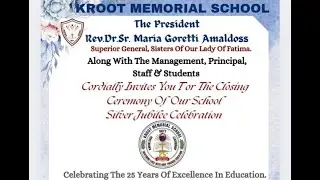 Kroot Memorial School Pune |  25 Years Of Celebration 2025