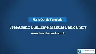 FreeAgent: How to Fix a Duplicate Manual Purple Bank Transaction