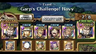 LRR Law showcase! OPTC Garp Challenge Navy - v3 Mihawk Slasher / Free Spirit team