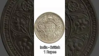 1 Rupee_India - British Coin 1945 #coins #britishindia #rupees#1945 #eastindiacompany #india#british