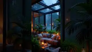This Candlelit Rain Room Will Quiet Your Mind in Seconds 🕯️🌧️ @Shorts
