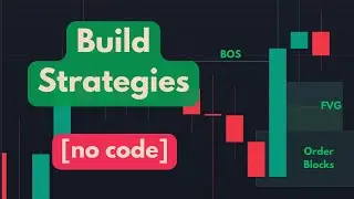 Create Trading Strategies [Free & No Coding] w/ Visual Builder Drag n Drop TradingView PineScript