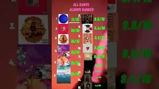 ALL KANYE WEST ALBUMS RANKED #rap #hiphop #music #kanyewest #ranking #album