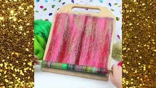 Satisfying Wool Blending | Gucci Inspired Rolag on a Blending Board