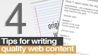 4 quick tips for writing quality web content - ContenVania.com Unattended Content Delivery