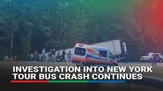 5 dead in New York tour bus crash as NTSB looks at seatbelts, other factors | ABS-CBN News