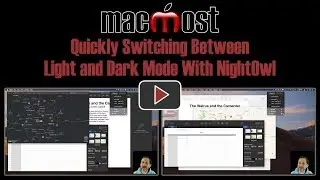 Quickly Switching Between Light and Dark Mode With NightOwl (MacMost #1818)