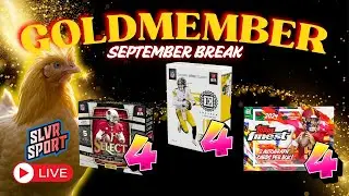 🚨 LIVE 🚨 - September 2025 GoldMember Stream - Opening 12  Football Hobby Boxes