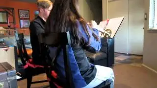 skye's first private trumpet lesson