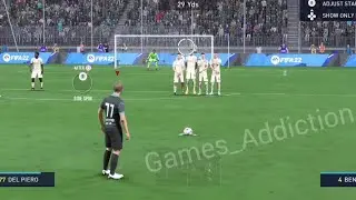 Del Piero Free Kick Goal / Knuckle Ball / Fifa 22