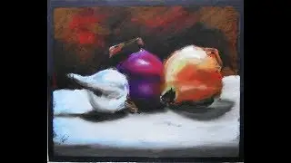 Onions | soft pastel drawing