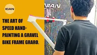 Искусство скорости: ручная роспись рамы гравийного велосипеда Graro.#icancycling #graro