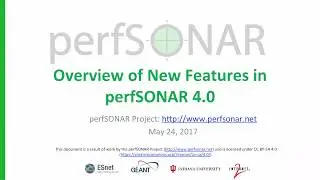 perfSONAR 4.0 Webinar, second presentation
