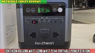 Портативная электростанция Foxtheon IGO мощностью 1200 Вт и пиковой мощностью 2400 Вт, аккумулято...