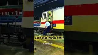 loco Pilot Weekly Rest 🚅🚅 #locopilot #railvlogger #ytshorts