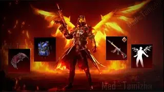ULTIMATE OUTFIT | FLAME WRAITH SET | Mythic M416 | Mythic BagPack | Mythic Parachute #Roadto1kSub