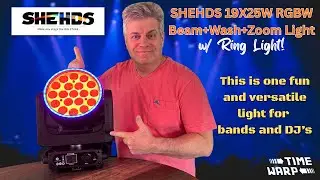 NEW!  Shehds LED Beam+Wash 19x25W RGBW Zoom Light | Honest Review