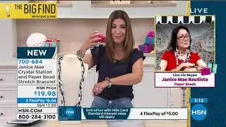 Janice Mae  Crystal Station   MultiColor Paper Bead Stre...