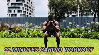 11 MINUTES HIIT CARDIO WORKOUT AT HOME. NO REPEAT