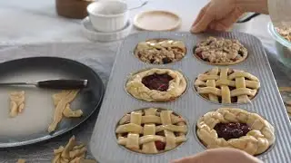 Cooking Vlog) Mini Pies in Muffin Tin | Cranberry Pie Recipe | Thanksgiving Pie Idea | 베이킹 브이로그