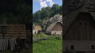 Medieval Mill Ambience | Water & Wood Sounds 🪵 #Shorts