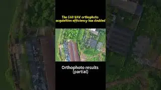 Mapping efficiency doubled! C60 UAV orthophoto acquisition effect test. #drone #uas #surveying