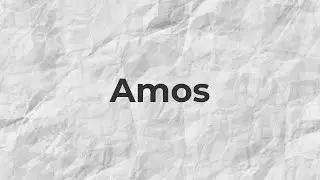 Introduction to the Book of Amos  | Holy Bible - Indian Sign Language Version (ISLV)