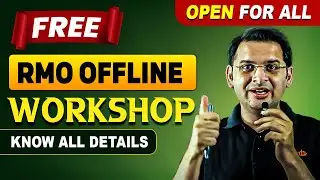 RMO 2025 - Free Offline workshop for All | Grade 8 - 12 | Mathematics Olympiad | VOS