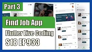 [Flutter] Flutter Live Coding EP933 (Find Job App Part 3)