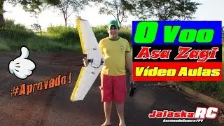 Como Construir Uma Asa Zagi Fim (Voo de Estreia Asa Zagi Vídeo AulasJalaskaRC)