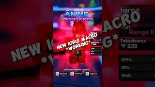 NEW WORKING IGRIS MACRO IN MY DISCORD discord.gg/ashpmc       #animevanguards #anime #fypage #meta