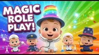 Magical Baby Role Play! Doctor, Police, Magician & More | Funny Kids Cartoon | KidToon