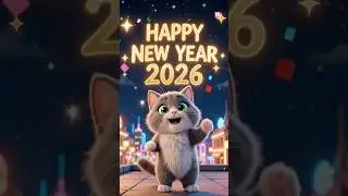 Funny Cartoon Cat Fireworks ✨ | Happy New Year 2026 | Cartoon New Year Short #happynewyear
