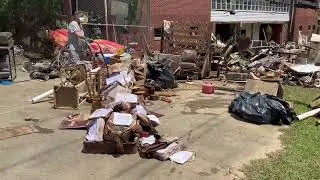 clean up at Haw River canoe and kayak company after the big flood&hellip;