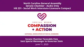 Senate Floor Vote - HB231 Social Work Interstate Licensure Compact