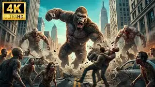 King Kong Saves New York! Epic Zombie War Story | Giant Zombies vs King Kong | Full Action Film