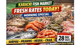 Fishri Rate Today | Karachi Morning Fish Market | Fresh Fish Price Update | 28 Dec 2025 | Sumair