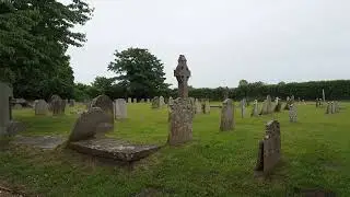🌧️ ASMR Rain in a Serene Cemetery | Peaceful Ambiance Among Stone Steles 🎧🏞️