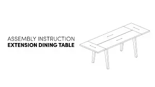 All For Wood - Extension Dining Table Assembly Instruction