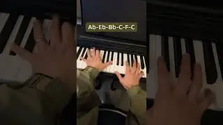 5 - 1 Jazz Cadence in Ab Major &hearts;️🎹✨#piano #jazz #learning #musicians  #piano