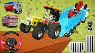 Drive JCB and unloading stone from dampur in Indian simulator game #jcb#dampur#tractor