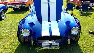 1965 GAURDMAN BLUE SHELBY COBRA METALLIC WHITE RACING STRIPES