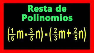 ✅👉 Resta Polinomios con Fracciones
