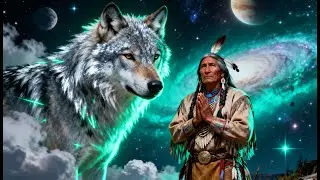 Wolf Spirit&rsquo;s Night Call  Native American Music  Deep Drum Echoes  Ancestral Flute Howl