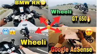 Google AdSense aaya Rambo ka🥰GT650 Wheeli ||BMW G310 RR🔥😬#motovolgger #youtubevideo 
